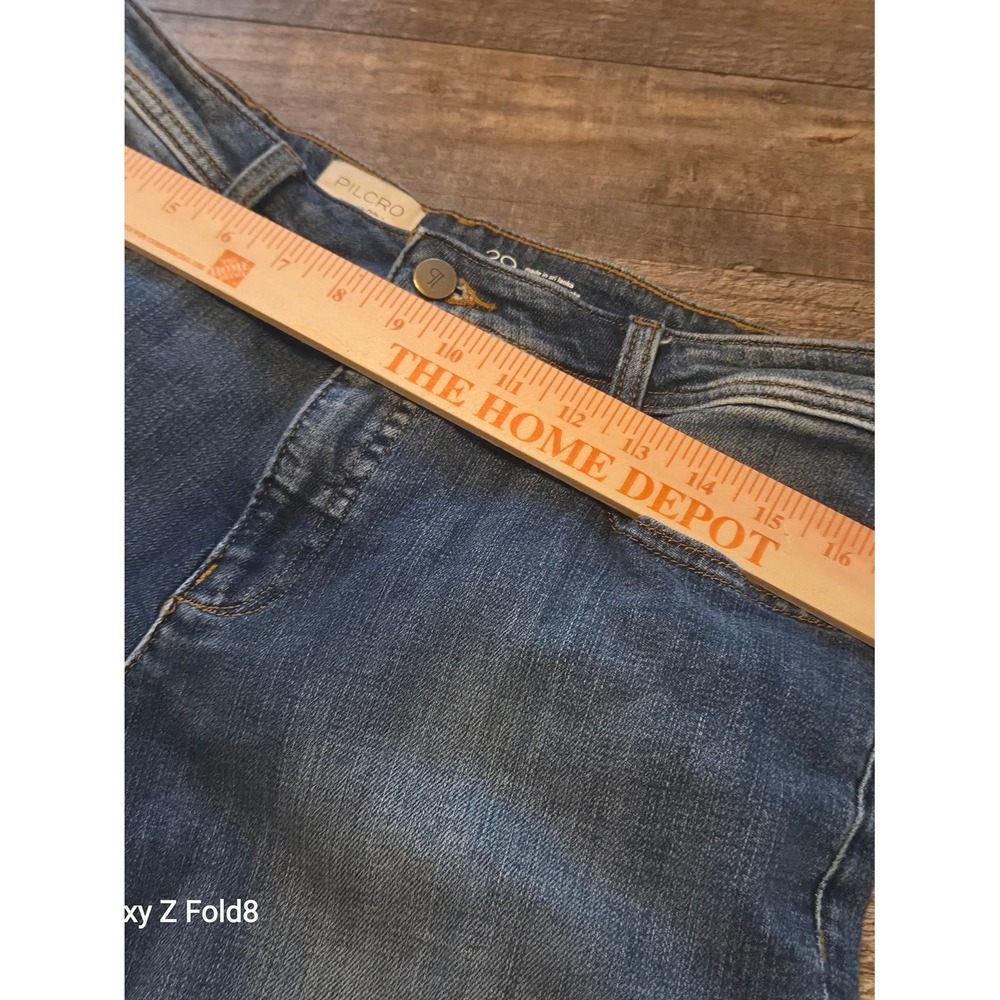 Pilcro Wide-Leg Baggy High-Rise Jeans Dark Indigo Blue OB2300165 Size 29 - Picture 8 of 11